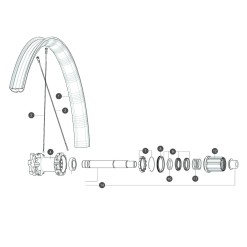 Rayon pour Deemax Elite / E-XA Elite 27.5" (2019 et après)