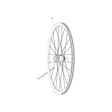 Kit de 3 rayons pour Roam 50 A1 (2014-2016) - 26'' - Rayons roue de VTT - Equipement pour roue de VTT - Purebike - Materiel Velo