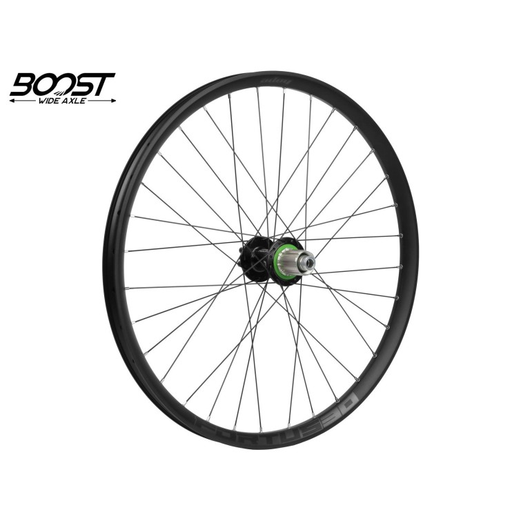 Hope Roue arrière Fortus 30 Noir 27,5'' Boost 148 mm - Purebike