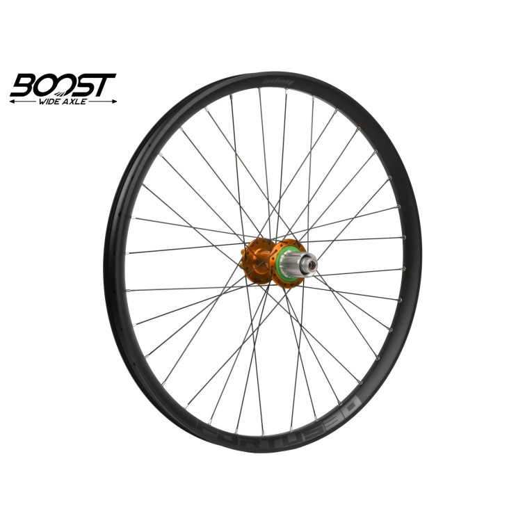 Hope Roue arrière Fortus 30 Orange 29'' Boost 148 mm - Purebike