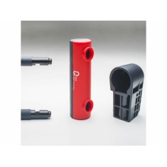 Qloc Security Antivol U - Ø14 - 75/150mm - avec chaine Ø8 / 900mm et support - Purebike