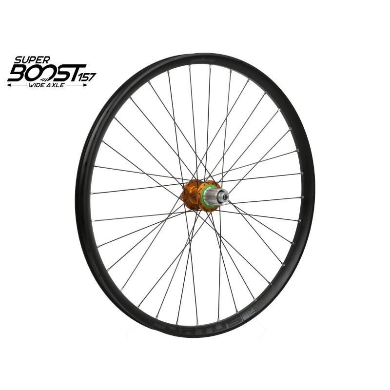 Hope Roue arrière Fortus 30 Single Cavity Orange 29'' SuperBoost 157 mm - Purebike