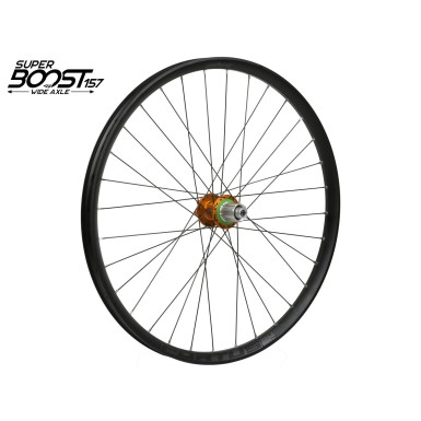 Hope Roue arrière Fortus 30 Single Cavity Orange 29'' SuperBoost 157 mm - Purebike