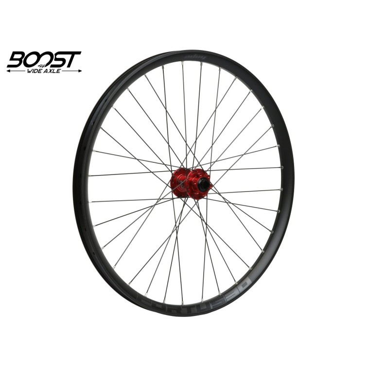 Hope Roue avant Fortus 30 Rouge 29'' Boost - Purebike