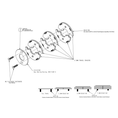 Fox Racing Shox Cale de débattement pour amortisseur Float X - 2.5mm - Purebike