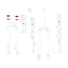 Kit joints fourche 30 mm pour XC30 2012 et +