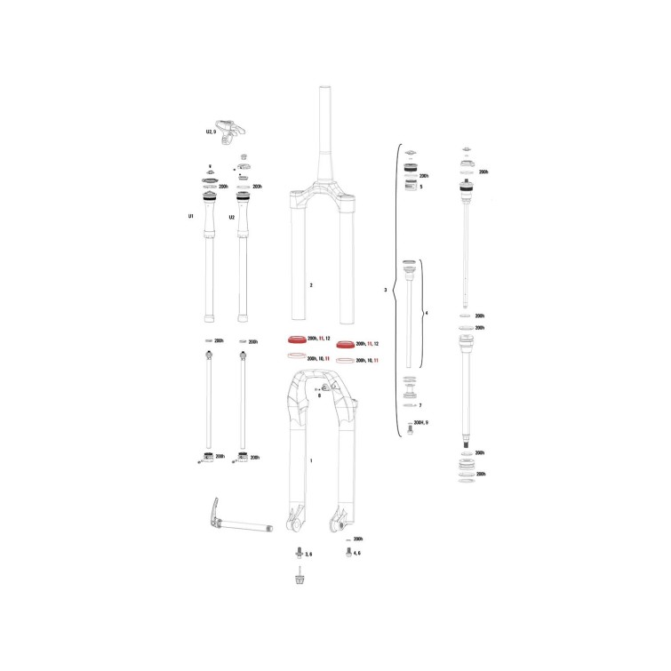 kit de joints RockShox pour fourches VTT - Purebike