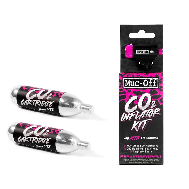 Muc-Off Gonfleur CO2 avec 2 cartouches - Purebike