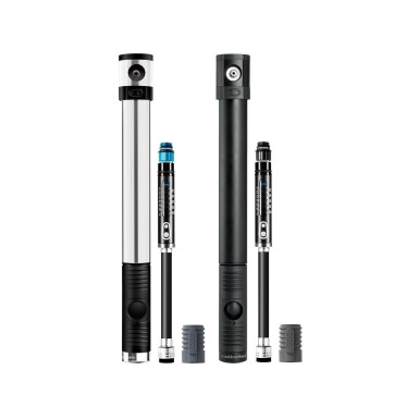 Crank Brothers Pompe Klic HV avec Manomètre et embout CO2 - Purebike