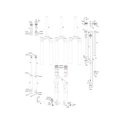 Bagues de guidage pour fourche 40 mm Totem - Pièces Fourche VTT Accessoires Fourche - Equipement VTT - Purebike - Materiel Velo,