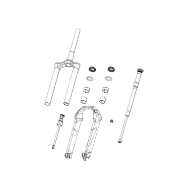 Rock Shox Purgeurs d'air Lower Leg Plugs pour fourche Pike C1 / Lyrik D1 / Zeb - Purebike