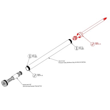 Fox Racing Shox Damper Shaft Assembly pour cartouche GRIP - Purebike