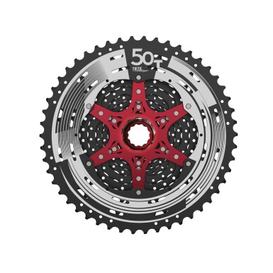 Sunrace Cassette MZ90 12 vitesses Noir - 11-50 dents - Purebike
