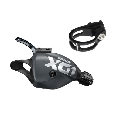 Sram Commande de vitesses arrière Trigger X01 Eagle 12 vitesses Gris Lunar - Purebike
