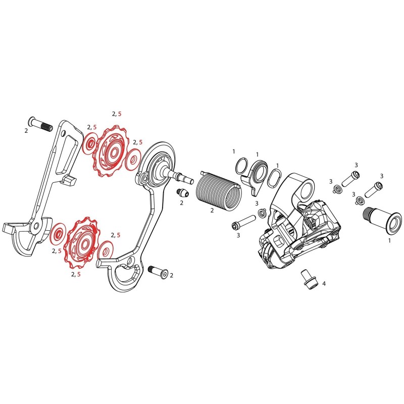 Galets 11 dents pour X7 et X9 10 vitesses (2010-2012) - Purebike