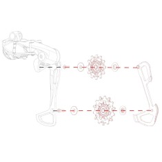 Sram Kit chape interne + galets pour GX Eagle - Purebike