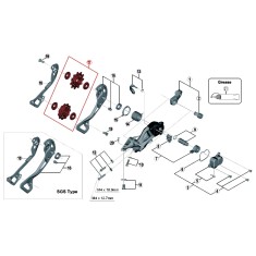 Shimano Galets de dérailleur 11 vitesses pour XTR M9000 - Purebike