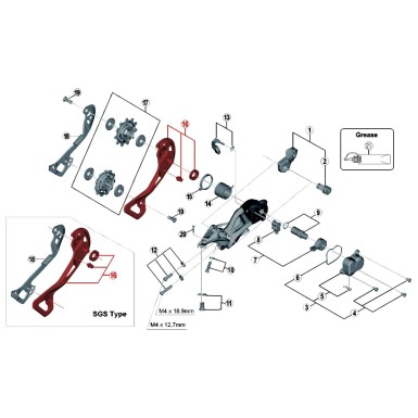 Shimano Chape Externe pour Dérailleur XTR M9000 - Purebike