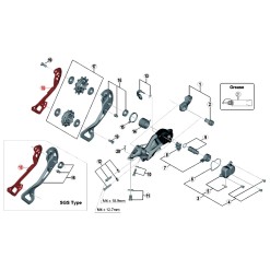 Shimano Chape Interne pour Dérailleur XTR M9000 - Purebike