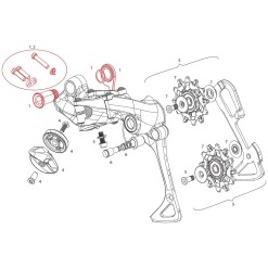 Kit vis + butée pour dérailleur arrière 11v XX1 / X01 / X1 - Pièces détachées pour dérailleur VTT - Equipement pour vélo - Pureb