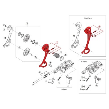 Shimano Chape externe pour dérailleur XT M772 - Purebike
