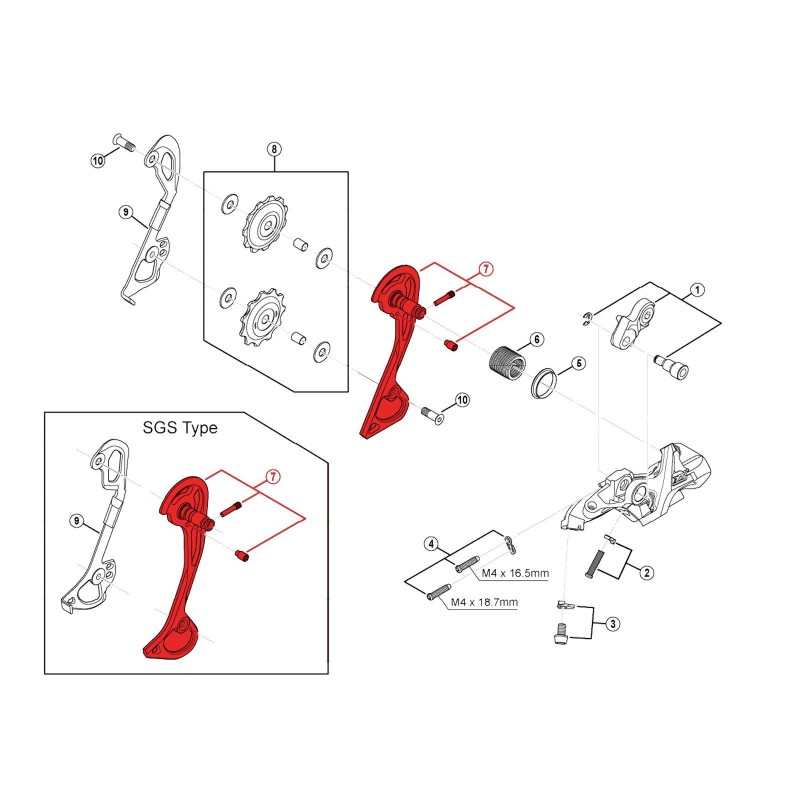 Shimano Chape Externe pour Dérailleur XT M780 - Purebike