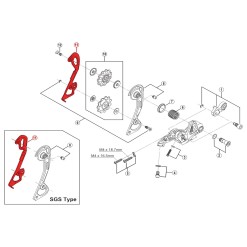 Shimano Chape Interne pour Dérailleur XTR M980 / M986 - Purebike