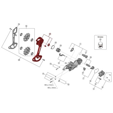 Shimano Chape Externe pour Dérailleur XTR M9120 - Chape Longue - Purebike