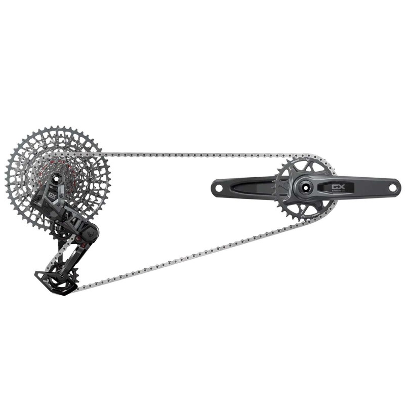Sram Groupe GX T-Type Eagle AXS 1x12v avec pédalier DUB 32T - Purebike