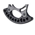 Guide chaine avec sabot Absolute Black pour plateau ovale - PureBike
