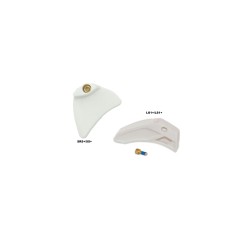 Plaques d'usure supérieures pour guide chaine Blanc - Purebike