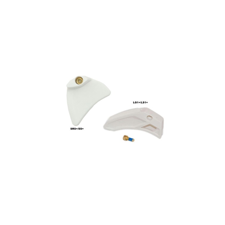 Plaques d'usure supérieures pour guide chaine Blanc - Purebike