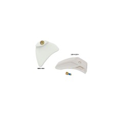 Plaques d'usure supérieures pour guide chaine Blanc - Purebike