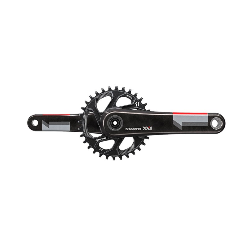 Pédalier XX1 BB30 Direct Mount 32T sans boitier (Q-factor 168) Rouge - Pédalier VTT complet - Pedalier Shimano - Purebike - Mate