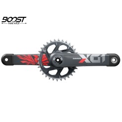 Pédalier X01 Eagle DUB Boost Direct Mount 32T 1x12v sans boitier Rouge - Pédalier VTT complet - Pedalier Shimano - Purebike - Ma
