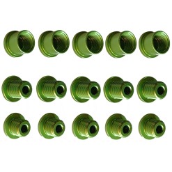 Vis anodisées pour triple plateaux Vert - Pièces détachées pour pédalier, boitier et plateau VTT - Purebike - Materiel Velo, Acc