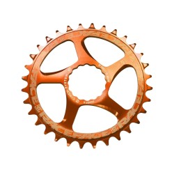 Mono Plateau Race Narrow Wide Direct Mount Cinch Orange 26 dents