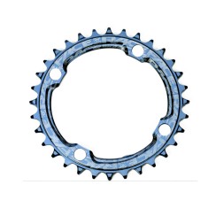 Race Face Plateau Mono Narrow Wide 104 mm Bleu - Purebike