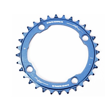 Race Face Plateau Mono Narrow Wide 104 mm Bleu - Purebike