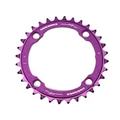 Race Face Plateau Mono Narrow Wide 104 mm Violet - Purebike