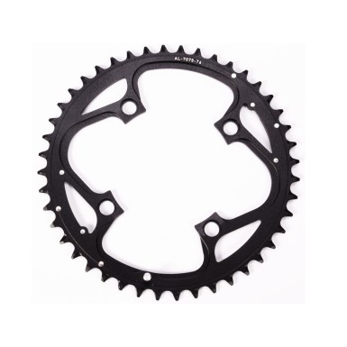 Plateau V4 104 mm 9 vitesses Noir - 44 dents - Plateaux VTT, Plateau VTT Oval - Purebike - Materiel Velo, Accessoires VTT Equipe