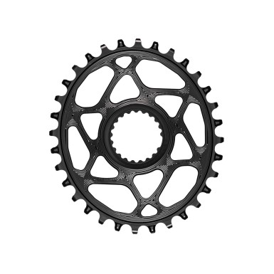 Absolute Black Plateau Oval Direct Mount Shimano Noir - Purebike
