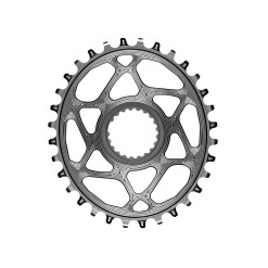 Absolute Black Plateau Oval Direct Mount Shimano Gris - Purebike