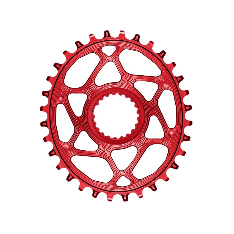 Absolute Black Plateau Oval Direct Mount Shimano Rouge - Purebike