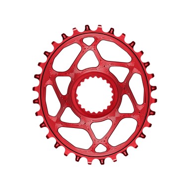 Absolute Black Plateau Oval Direct Mount Shimano Rouge - Purebike