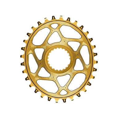 Absolute Black Plateau Oval Direct Mount Shimano Or - Purebike
