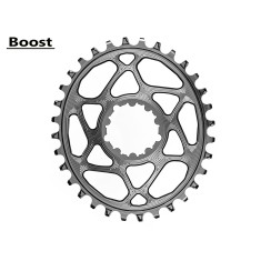 Absolute Black Plateau Oval Sram Direct Mount Boost Gris - Purebike