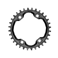 Plateau Narrow Wide pour Shimano XT asymétrique 96 mm Noir