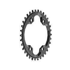 Plateau Narrow Wide pour Shimano XT asymétrique 96 mm Noir
