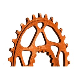 Absolute Black Plateau Oval Sram Direct Mount Boost Orange - Purebike